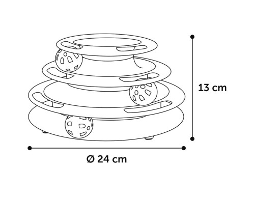 BAGERA TOUR POUR CHAT + BALLES BAGERA TOUR POUR CHAT + BALLES
