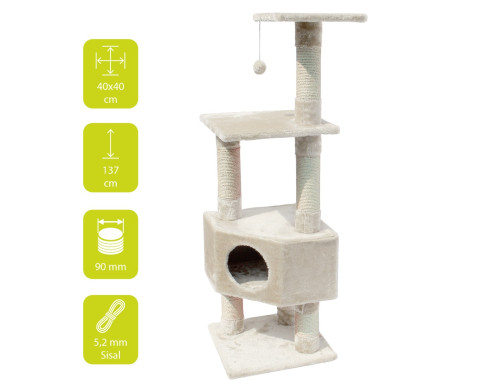ARBRE A CHAT LOONA BLANC ARBRE A CHAT LOONA BLANC