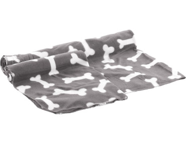 PLAID MILDA POLAIRE GRIS