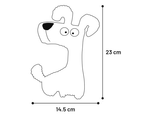 PELUCHE CHIEN BLEU PEBBLES