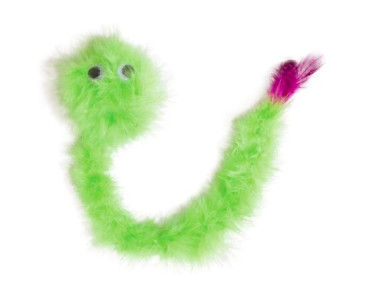 JOUET SQUEAKY FEATHER BOA