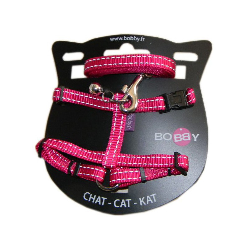 PACK CHAT HARNAIS MINI + LAISSE SAFE - Colliers, Laisses, Harnais - Bobby -  Accessoires pour chien et chat - Colliers, manteaux, pulls