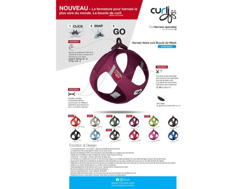 HARNAIS CURLI CLASP RUBY HARNAIS CURLI CLASP RUBY