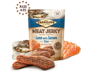 FILETS CARNILOVE JERKY AGNEAU SAUMON