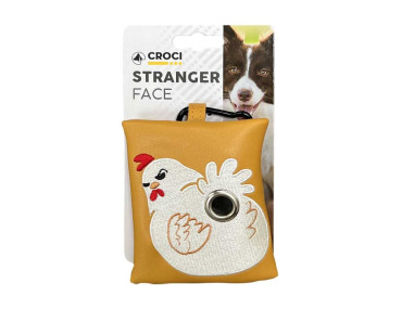 DISTRIBUTEUR DE SACS À DEJECTIONS STRANGER FACE POULE