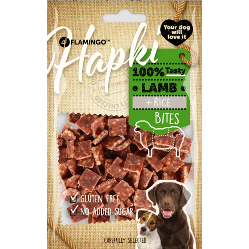 FRIANDISES HAPKI MORCEAUX AGNEAU & RIZ