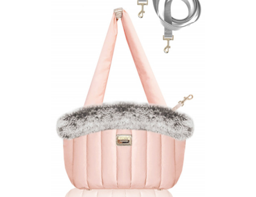 SAC NANOUK FOURRÉ ROSE
