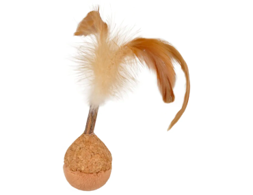BALLE ADAMELLO AVEC PLUMES POUR CHAT