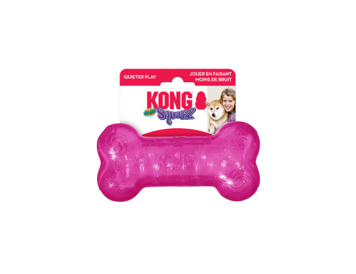 KONG SQUEEZZ CRACKLE BONE KONG SQUEEZZ CRACKLE BONE