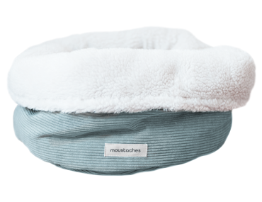 BASKET MOUSTACHES VELOURS NUAGE