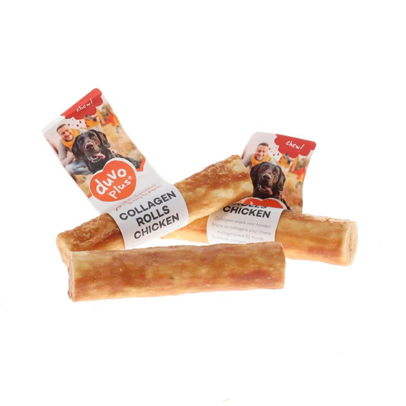 CHEW COLLAGEN ROLLS POULET LARGE CHEW COLLAGEN ROLLS POULET LARGE