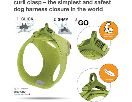 CURLI VEST CLASP LIME CURLI VEST CLASP LIME