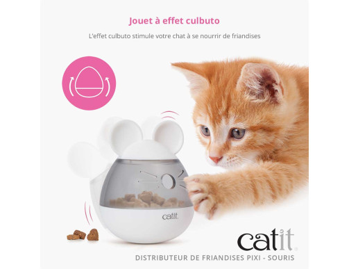 PIXI DISTRIBUTEUR FRIANDISES MOUSE BLANC PIXI DISTRIBUTEUR FRIANDISES MOUSE BLANC