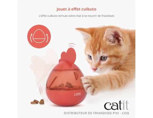 PIXI DISTRIBUTEUR FRIANDISES ROOSTER ROUGE PIXI DISTRIBUTEUR FRIANDISES ROOSTER ROUGE