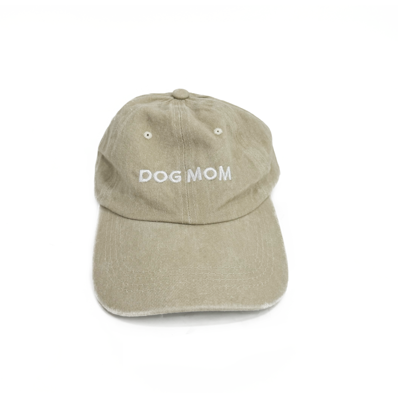 Casquette DOG MOM Beige