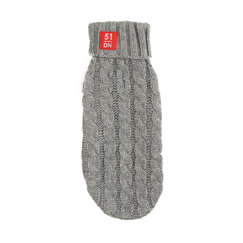 Pull en maille gris