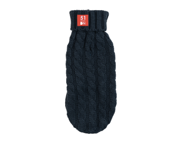 Pull en maille bleu pour chien