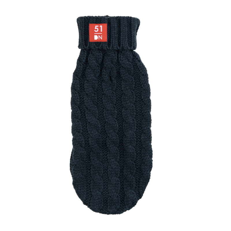 Pull en maille bleu