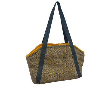 Sac Transport MOUSTACHES Chevron Jaune PETIT
