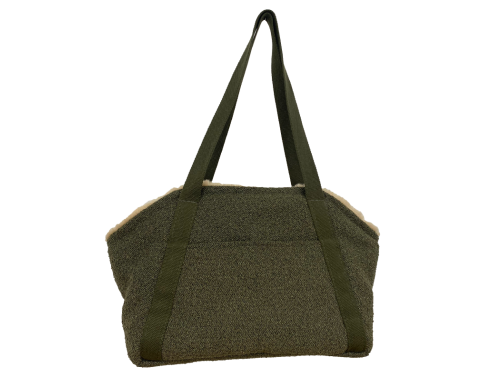 Sac Transport MOUSTACHES Bouclettes Kaki PETIT