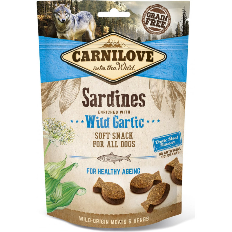 FRIANDISES CARNILOVE SEMI-HUMIDES À LA SARDINE FRIANDISES CARNILOVE SEMI-HUMIDES À LA SARDINE