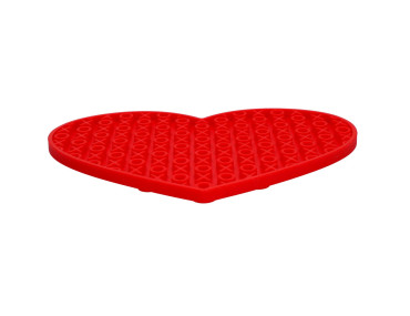 Lick Mat Coeur Rouge