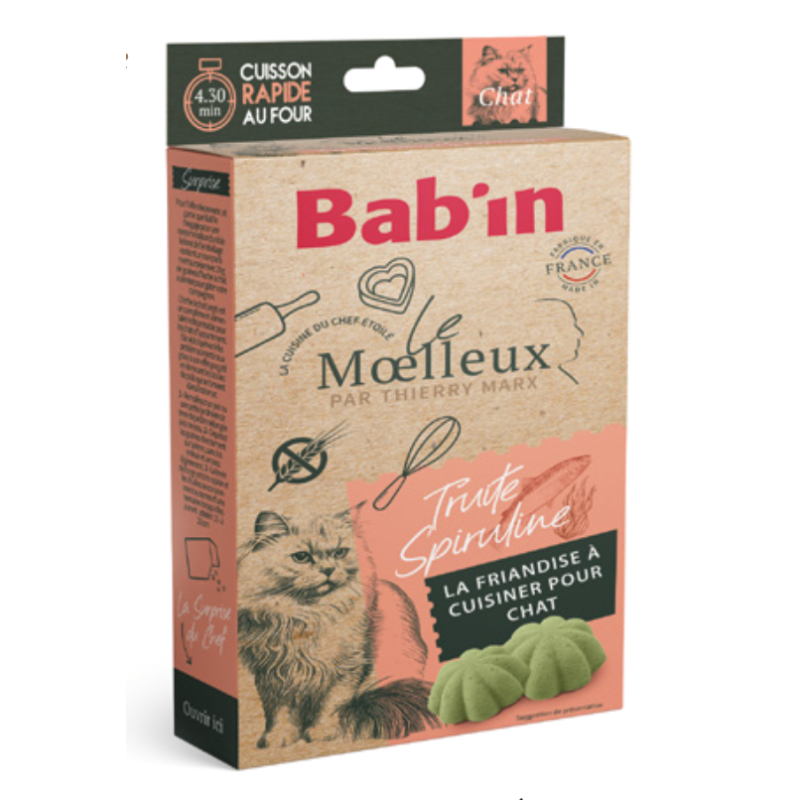 BABIN MOELLEUX CHAT TRUITE-SPIRULINE 150GR BABIN MOELLEUX CHAT TRUITE-SPIRULINE 150GR