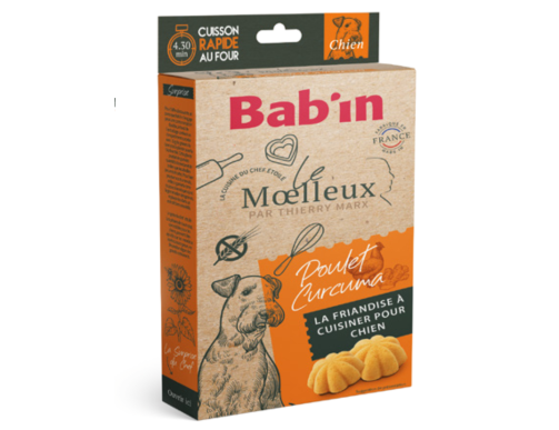 BABIN MOELLEUX CHIEN POULET-CURCUMA 150GR