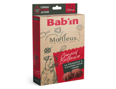 BABIN MOELLEUX CHIEN CANARD-BETTERAVE 150GR