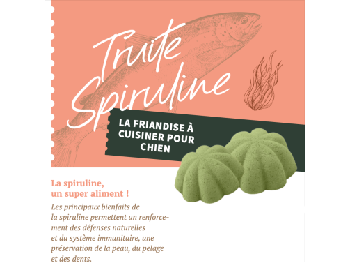 BABIN MOELLEUX CHIEN TRUITE-SPIRULINE 150GR BABIN MOELLEUX CHIEN TRUITE-SPIRULINE 150GR