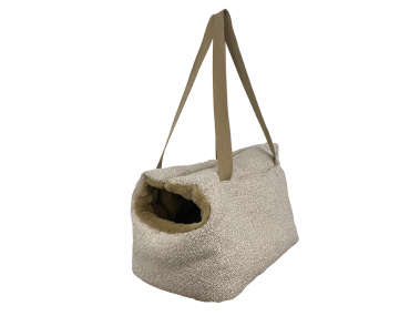 Sac Transport Moustaches Bouclette Beige GRAND