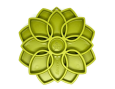 TAPIS A LECHER SODAPUP MANDALA VERT
