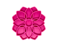 TAPIS A LECHER SODAPUP MANDALA ROSE