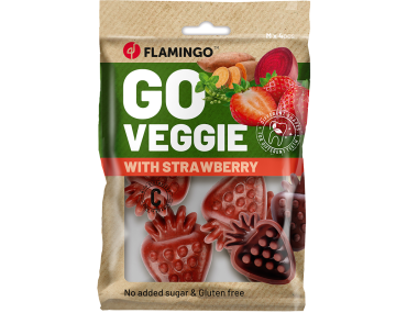 FRIANDISES VEGGIE FRAISE 4PIECES 120GR
