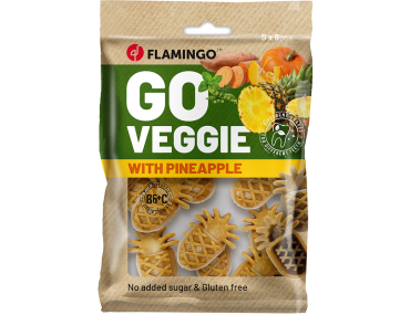 FRIANDISES VEGGIE ANANAS 8PIECES 120GR