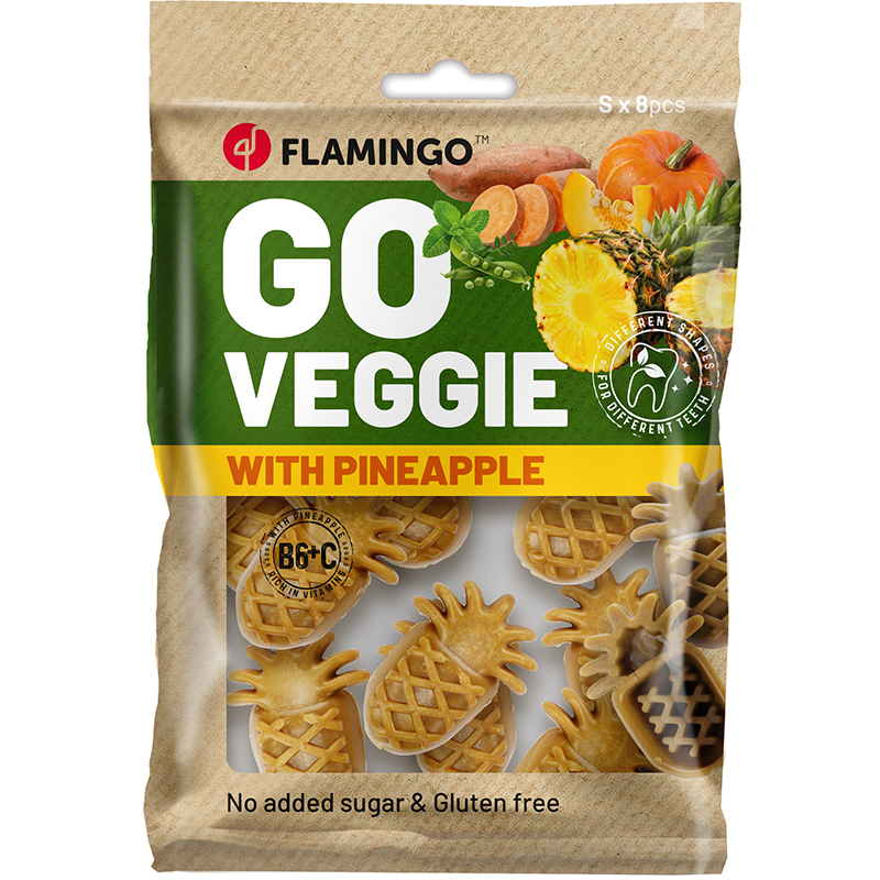 FRIANDISES VEGGIE ANANAS 8PIECES 120GR FRIANDISES VEGGIE ANANAS 8PIECES 120GR