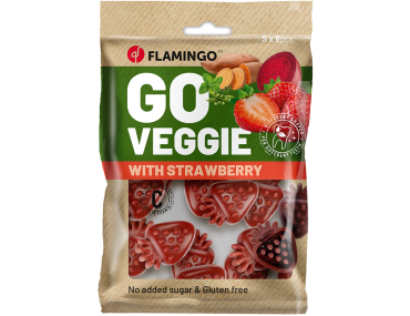 FRIANDISES VEGGIE FRAISE 8PIECES 120GR