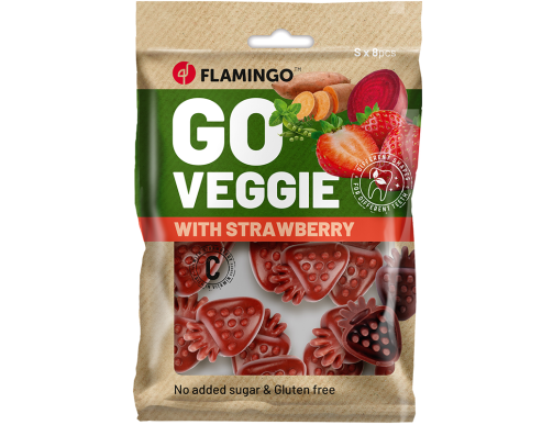 FRIANDISES VEGGIE FRAISE 8PIECES 120GR
