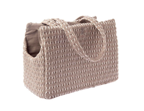 sac taupe pour chien transport