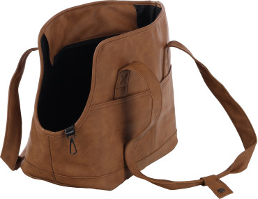 SAC TRANSPORT PEACHES BRUN 48X25X33CM