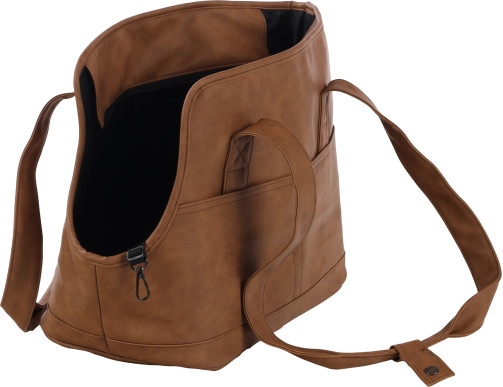 SAC TRANSPORT PEACHES BRUN 48X25X33CM