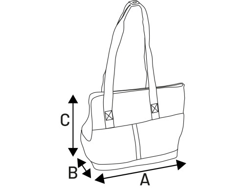 SAC TRANSPORT PEACHES BRUN 48X25X33CM SAC TRANSPORT PEACHES BRUN 48X25X33CM