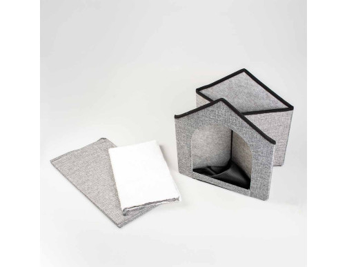 MAISON GILLY GRIS 43X38X41CM
