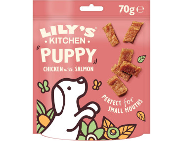 LILYS MINI BOUCHEES CHIOT POULET/SAUMON 70GR