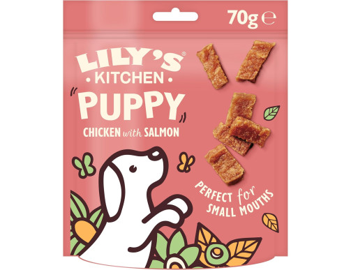 LILYS MINI BOUCHEES CHIOT POULET/SAUMON 70GR