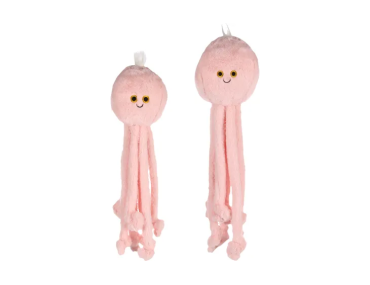 PELUCHE PAULO POULPE ROSE 15CM