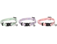 colliers pour chat pastel rose vert violet fleurs