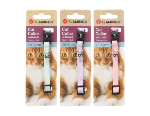 COLLIER CHAT AMI PASTEL 10MM/20-34CM COLLIER CHAT AMI PASTEL 10MM/20-34CM