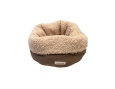BASKET MOUSTACHES VELOURS COT. BRUN 40CM