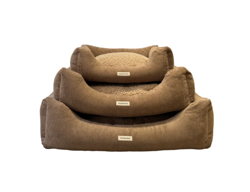 SOFA MOUSTACHES VELOURS COT. BRUN